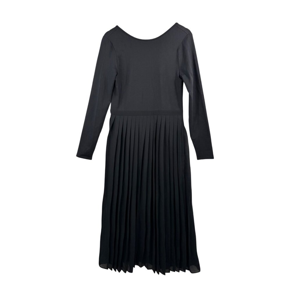 J.Crew Pleated ballet dress in stretch cotton blend black 90s sz‎ M